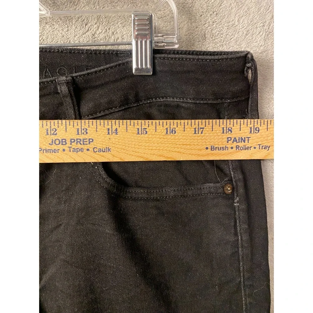 American Eagle AirFlex+ Slim Jeans Men's 38x32 Black Stretch Denim Flex Comfort